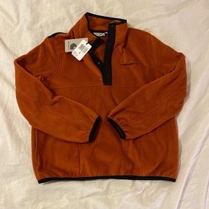 Carhartt WIP orange fleece pullover